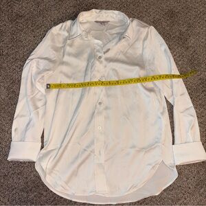 Woman silk like Classic White Shirt